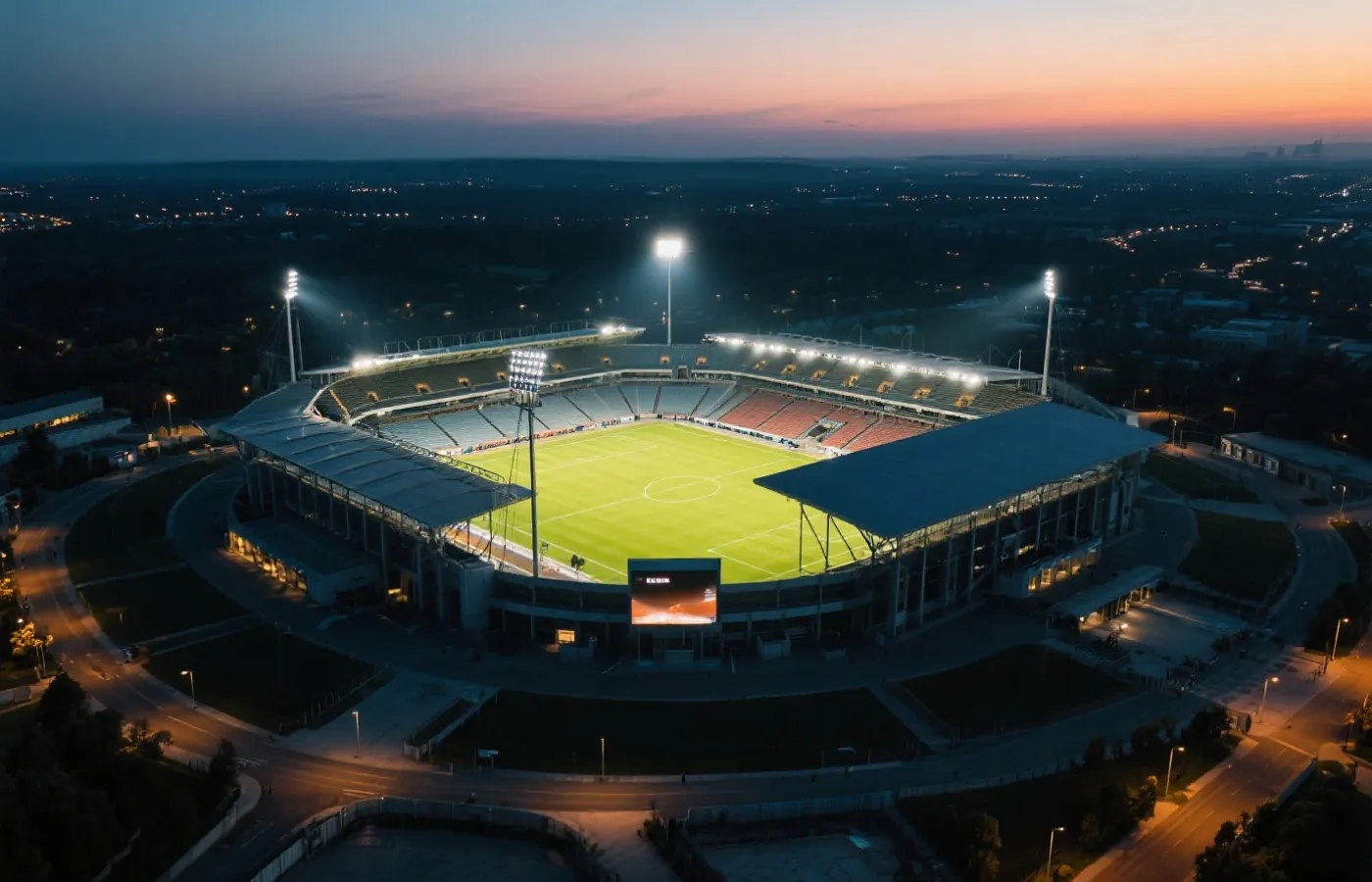 现代化体育场馆图